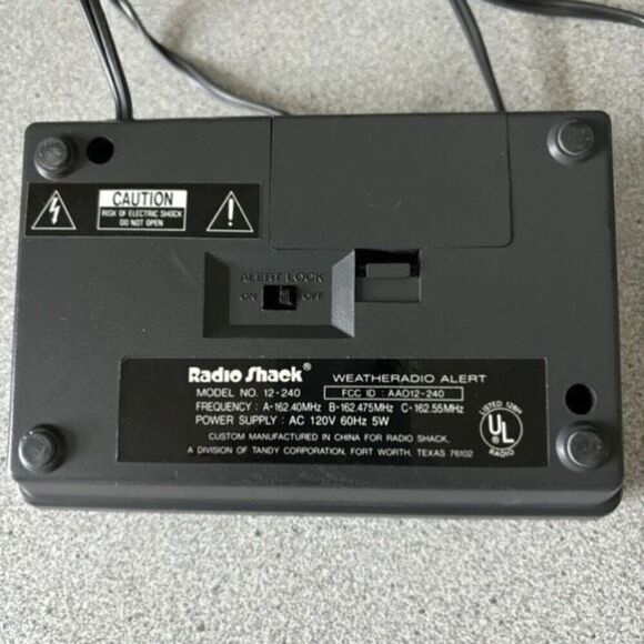 Radio Shack Weatheradio Alert Model No. 12-240 - Picture 5 of 6